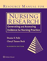 Couverture cartonnée Resource Manual for Nursing Research de Denise F. Polit, Cheryl Tatano Beck