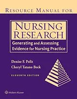 Kartonierter Einband Resource Manual for Nursing Research von Denise Polit, Beck Cheryl