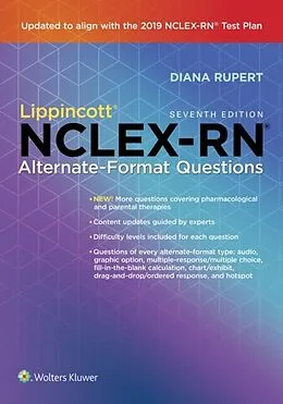 E-Book (epub) Lippincott NCLEX-RN Alternate-Format Questions von Diana Rupert