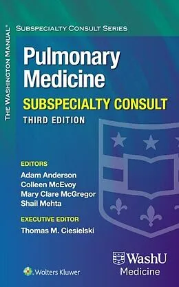 E-Book (epub) Washington Manual Pulmonary Medicine Subspecialty Consult von Adam Anderson, Colleen McEvoy, Mary Clare McGregor