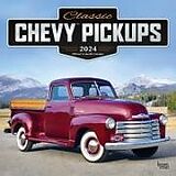 Calendrier CLASSIC CHEVY PICKUPS 2024 SQUARE FOIL de 