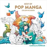 Couverture cartonnée Best of Pop Manga Coloring Book de Camilla d'Errico