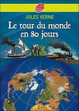 Couverture cartonnée Le Tour du monde en 80 jours de Jules Verne