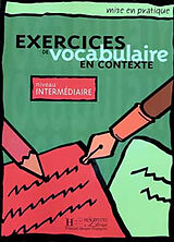 Couverture cartonnée Exercices de Vocabulaire en Contexte, niveau Intermédiare de Bonenfant , Lacroix