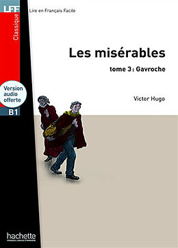 Couverture cartonnée Les Miserables (Gavroche) - Livre + audio en ligne de Victor Hugo
