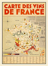 Broché Carte des vins de France de Mathieu Persan