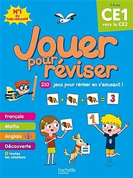 Broché Jouer pour réviser, CE1 vers le CE2, 7-8 ans : 210 jeux pour réviser en s'amusant ! de 