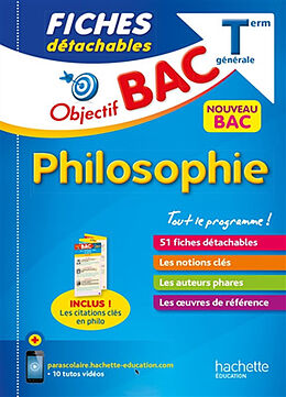 Broché Philosophie terminale générale : fiches détachables : nouveau bac de Marquer-e+garandeau-