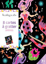 Broschiert 8 cartes à gratter sirènes : pochette avec accessoires von Marie-Rose Boisson