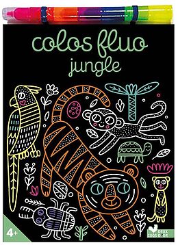 Article non livre Colos fluo jungle : avec un feutre multimines de 