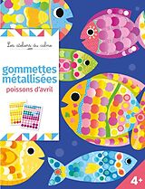 Article non livre Gommettes métallisées poissons d'avril : pochette avec accessoires de 