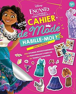 Broché Encanto, la fantastique famille Madrigal : mon cahier de mode de 