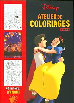 Broché Atelier de coloriages teens : 40 histoires d'amour de 