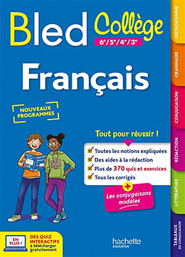 Broché Bled français : collège, 6e à 3e : nouveaux programmes de Isabelle de; Juillien, Karine Lisle