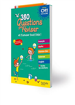 Broché 380 questions pour réviser et t'amuser tout l'été ! : CM1 vers le CM2, 9-10 ans de 