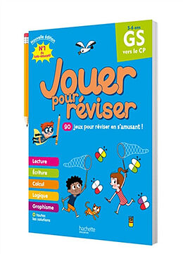 Broché Jouer pour réviser, GS vers le CP, 5-6 ans : 90 jeux pour réviser en s'amusant ! de Michèle Lecreux