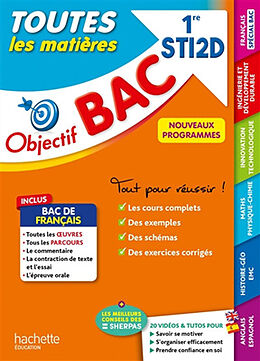 Broché Toutes les matières 1re STI2D de 