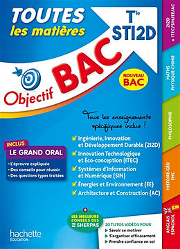 Broché Toutes les matières terminale STI2D : nouveau bac de 