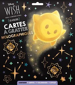 Article non livre Wish, Asha et la bonne étoile : cartes à gratter holographiques de 