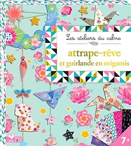 Coffret Attrape-rêve et guirlande en origamis : boite avec accessoires de 