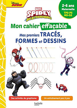 Broché Spidey et ses amis extraordinaires : mon cahier effaçable, mes premiers tracés, formes et dessins : 2-6 ans, maternel... de 