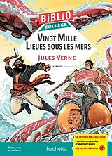 Broschiert Vingt mille lieues sous les mers : extraits von Jules Verne