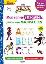 Broché Spidey et ses amis extraordinaires : mon cahier effaçable, j'écris les lettres majuscules : 3-6 ans, maternelle, PS, ... de 