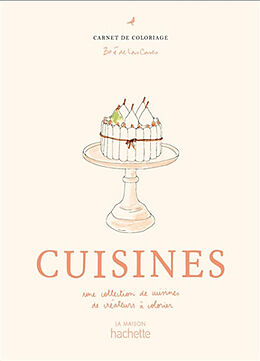 Broché Cuisine : une collection de cuisines de designers à colorier de De las cases-z