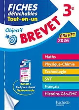 Broschiert Fiches détachables tout-en-un 3e : brevet 2026 von 