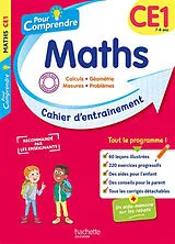 Broschiert Pour comprendre, maths, CE1, 7-8 ans : cahier d'entraînement von 