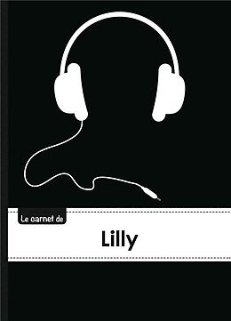 Couverture cartonnée Le carnet de lilly lignes, 96p, de 