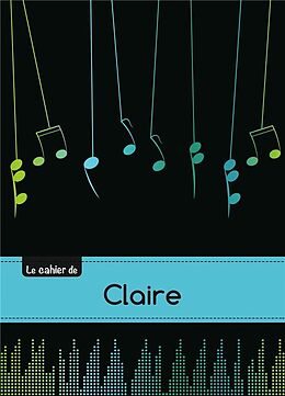 Couverture cartonnée Le carnet de claire musique, 48p, de 