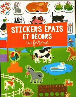 Article non livre Stickers épais et décors : la ferme de 