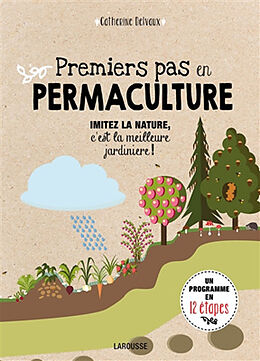 Broché Premiers pas en permaculture : imitez la nature, c'est la meilleure jardinière ! : un programme en 12 étapes de Catherine Delvaux