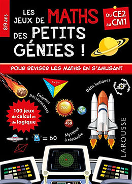 Broché Jeux de maths des petits génies ! : du CE2 au CM1, 8-9 ans de Mathieu Quénée