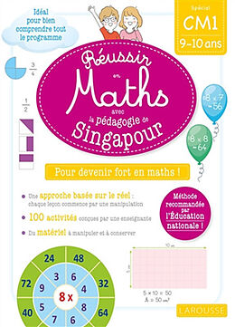 Broché Réussir en maths avec Montessori et la pédagogie de Singapour : spécial CM1, 9-10 ans : pour devenir fort en maths ! de Delphine Urvoy