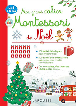 Broché Mon grand cahier Montessori de Noël : de 3 à 6 ans de 