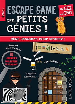 Broché Escape game des petits génies ! : du CE2 au CM1, 8-9 ans de Mathieu Quénée