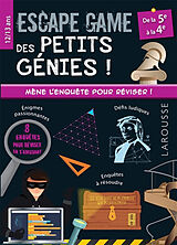 Broché Escape game des petits génies ! : de la 5e à la 4e, 12-13 ans de Jean-Baptiste; Lefebvre, Olivier Civet