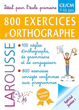 Broché 800 exercices d'orthographe : CE-CM, 7-10 ans de André Vulin