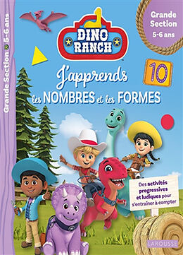 Broché Dino ranch, j'apprends les nombres et les formes : des activités progressives et ludiques pour s'entraîner à compter ... de 