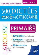 Broché 500 dictées et exercices d'orthographe : école primaire de André Vulin