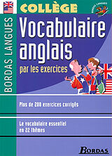 Broché Vocabulaire anglais par les exercices de Jacqueline; Sanderson, Paul Quéniart