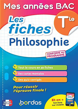 Broschiert Philosophie terminale : les fiches : nouveau bac von Boissier Dominique