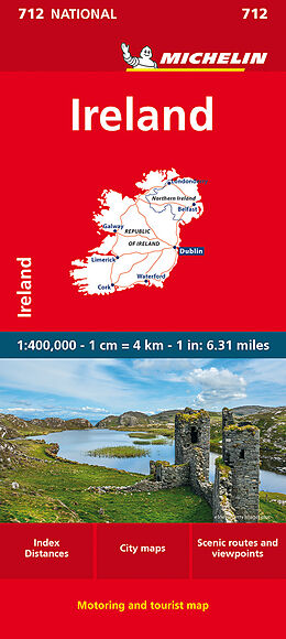 (Land)Karte Ireland / Irlande von 