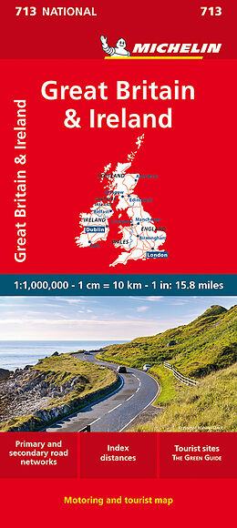 (Land)Karte Michelin Großbritannien / Irland von Michelin