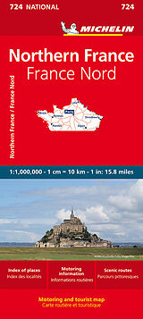 (Land)Karte Michelin Frankreich Nord von 