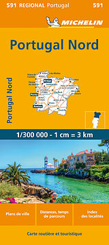 Carte (de géographie) Michelin Portugal Nord de Carte régional 591