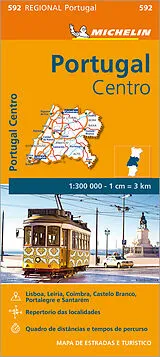 (Land)Karte Michelin Portugal Mitte von Michelin