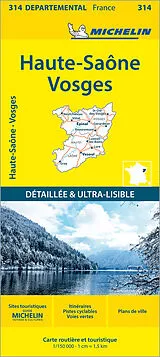 (Land)Karte Michelin Vogesen von DEPARTEMENTALE FRANC